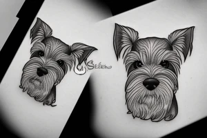 Schnauzer Tattoo Inspiration A Guide to Design Ideas